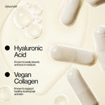 Eva NYC vegan collagen hair mist product texture on a plain background