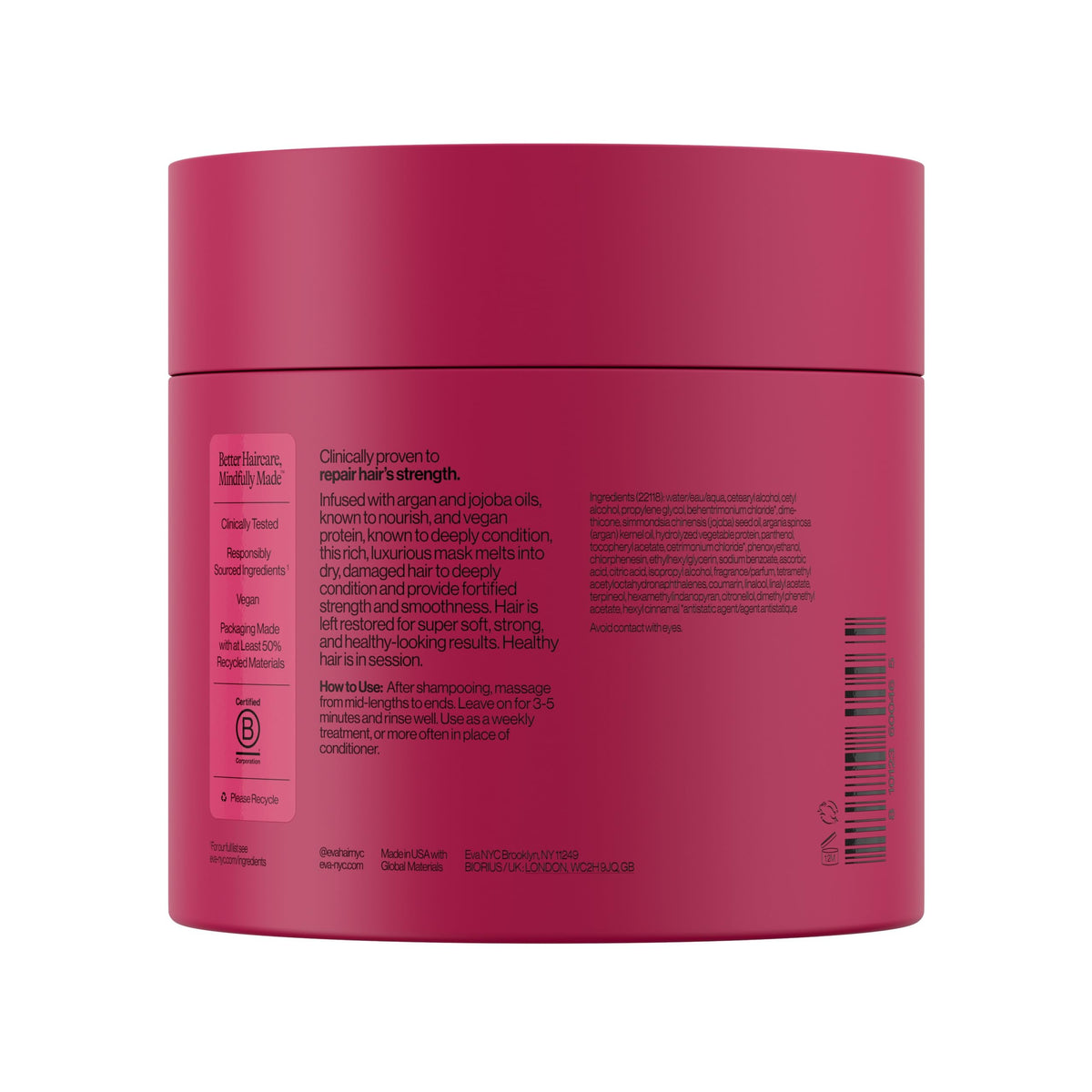 Eva NYC deep conditioning hair mask moisturizing texture close up