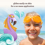 Aveeno Kids mineral sunscreen stick uncap showing the smooth solid sun shield formulation