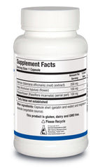 Biotics Research VHP relaxation supplement bottle showcasing product warnings and directions
