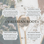 Back label of Elanen Naturals valerian root showing clear non-GMO and organic ingredient certifications.