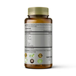 Talya Herbal Relax supplement bottle back label displaying Mediterranean botanical ingredients including Valerian Root and Melissa.