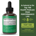 Side panel of Peak Performance Organic Valerian supplement showing clean ingredients list