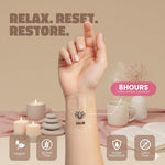 Discreet wearable wellness patch by Nectar Patches applied on the inner arm