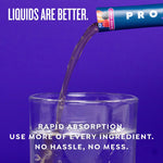 Protekt melatonin free liquid sleep supplement 10 pack sticks display