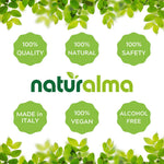Side view of Naturalma Valerian Root liquid supplement bottle displaying clear usage instructions
