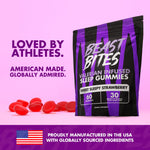 Beast Bites vegan and sugar-free sleep aid gummies packaging details