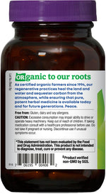 USDA certified organic muscle relax herbal supplement bottle showing dosage instructions