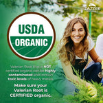 Zazzee Naturals valerian root extra strength vegan capsules nutritional facts label.