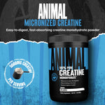 Pure unflavored workout supplement creatine monohydrate by Animal side label details