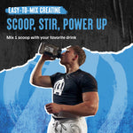 Animal brand creatine monohydrate powder showing fine micronized texture