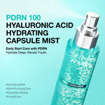 Anua PDRN Hydra Glow Capsule Mist bottle displaying salmon DNA skincare formula details