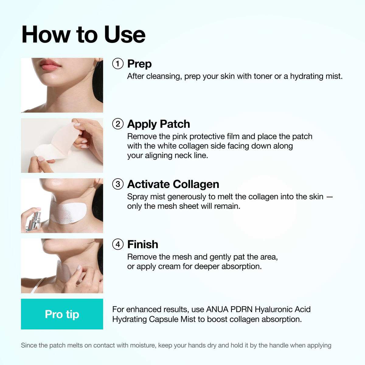 Anua PDRN Hydra Glow Capsule Mist and Melting Patch together on a clean aesthetic background