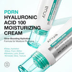Anua PDRN Hyaluronic Acid Moisturizing Cream tube showing product details.