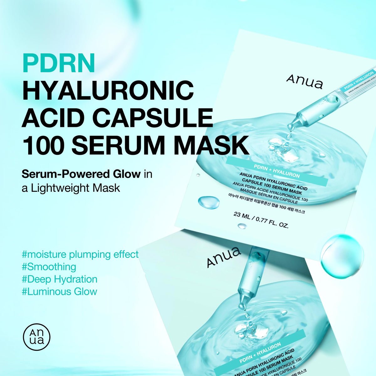 Anua salmon DNA sheet mask for an intensive face care routine step