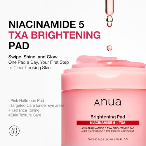 Anua brightening serum and toner pads set for dark spot correction