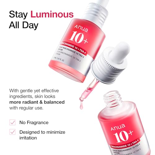 Authentic Anua niacinamide and tranexamic acid duo for glass skin radiance