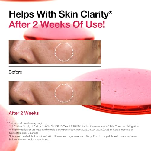 Imported Anua brightening skincare duo on a clean background for daily routine