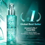 Anua Salmon DNA PDRN Glow Serum Spray close up highlighting the hydrating mist bottle for achieving glass skin