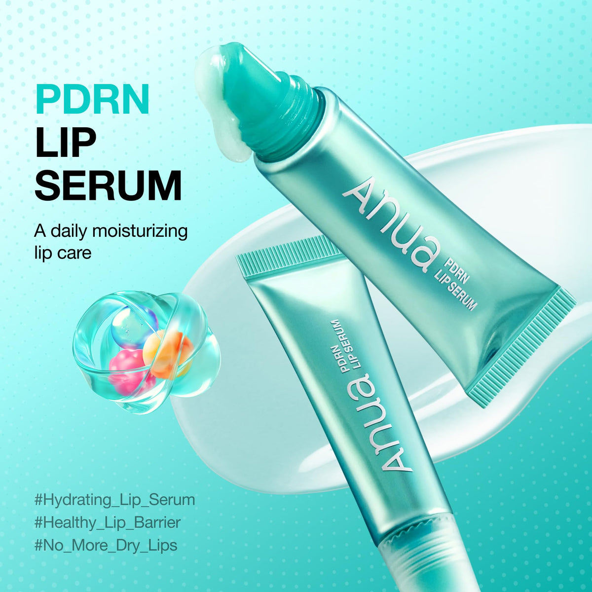 Anua Korean skincare lip serum packaging showing authentic imported details.