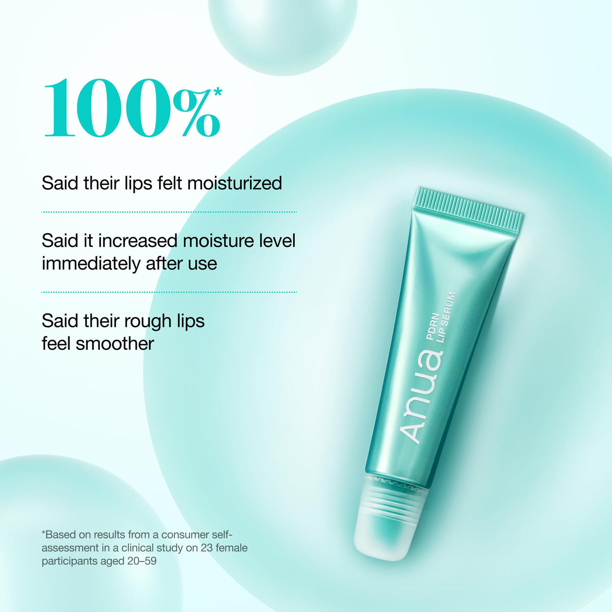 Salmon DNA and collagen lip serum tube for plumping dry lips.
