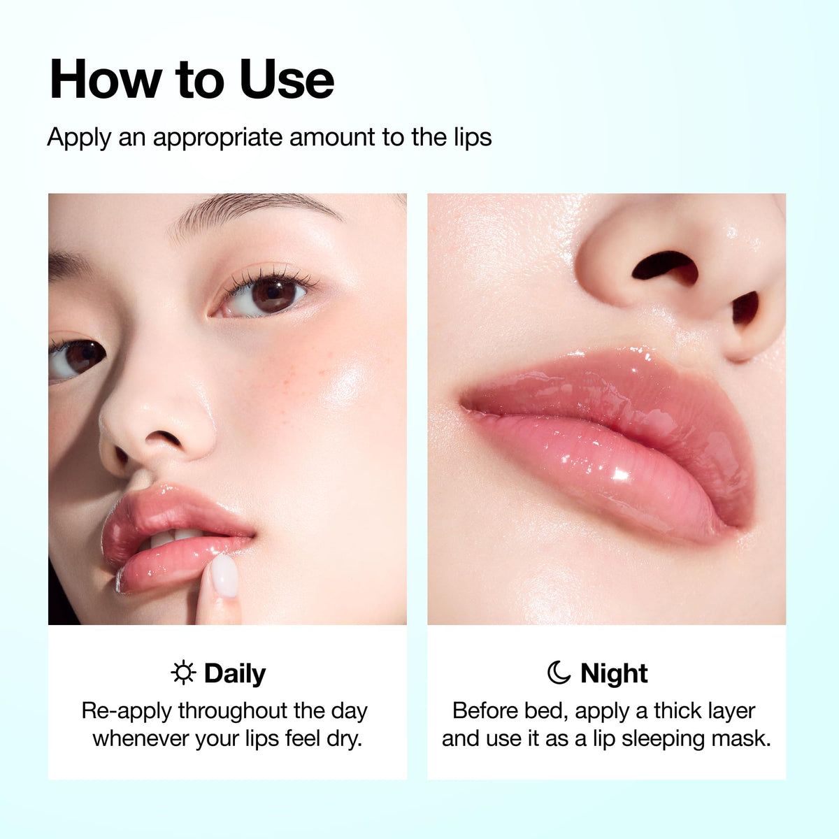 Side view of Anua ten milliliter hydrating lip serum tube.