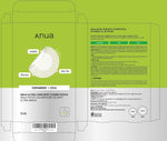 Two different sizes of Anua spot patches demonstrating application on small and large facial blemishes.