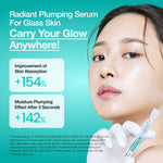Anua PDRN Hyaluronic Acid Capsule 100 Serum being applied on a radiant face