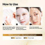 Authentic imported ANUA K-beauty hydrogel face mask set showcasing elasticity and pore refining benefits.