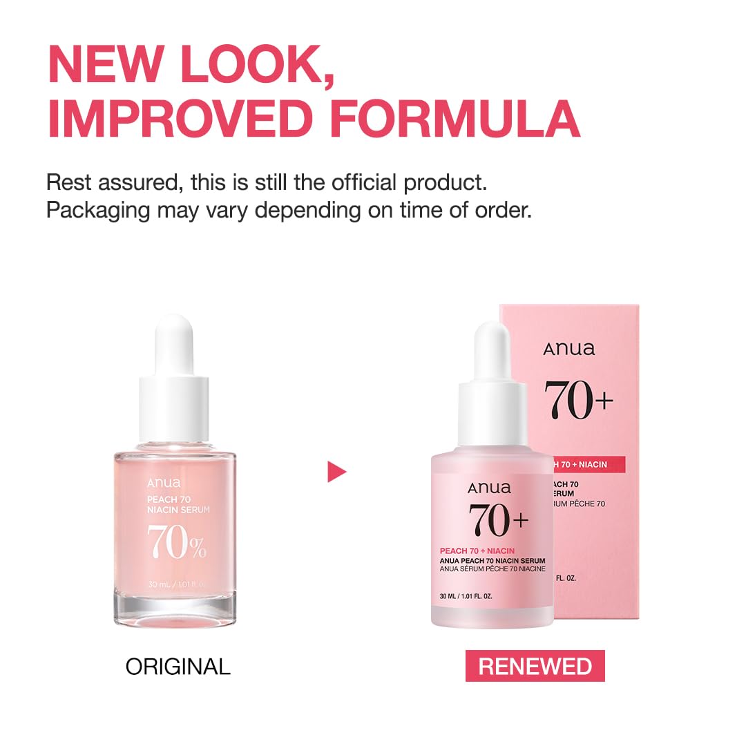 Anua daily brightening face serum containing five percent niacinamide
