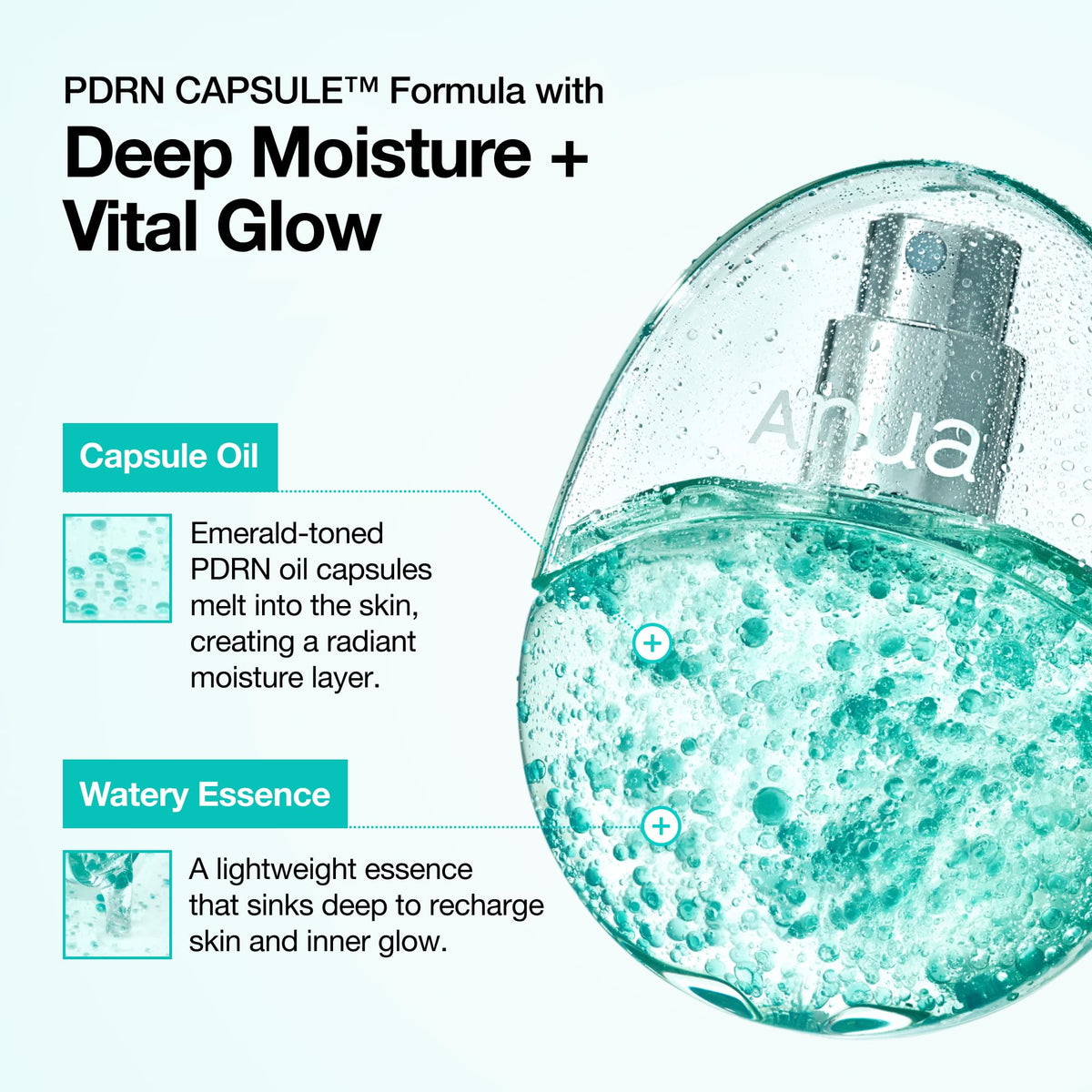 Anua PDRN Hyaluronic Acid Hydrating Capsule Mist on a clean skincare vanity setup