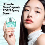 Authentic imported Anua PDRN Facial Serum Spray bottle standing upright against a soft background