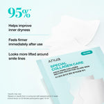 Back label of Anua Salmon DNA patch box highlighting collagen and PDRN formulation.