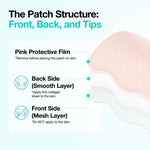 Inside view of the authentic Anua imported collagen patch container showing individual sheets.