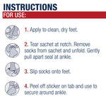 Pedicure preparation scene featuring the fragrance free foot mask booties for cracked heels.