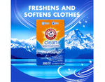 Arm and Hammer fabric softener sheets for static control in laundry