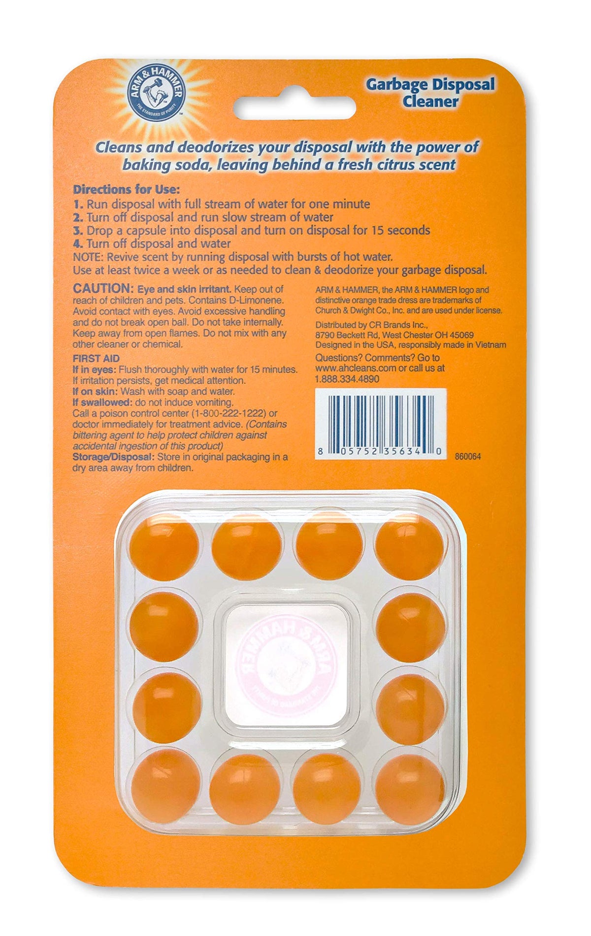 Stack of Arm and Hammer deodorizer capsules