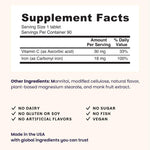 EZ Melts carbonyl iron fast melting sublingual tablet close up shot with natural orange graphic