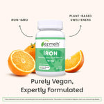 Waterless quick dissolving iron tablet for red blood cell support product display