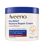 Dermatologist tested fragrance free body cream by Aveeno for dry skin barrier