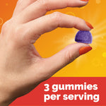 Authentic USA sourced elderberry berry flavored vitamins for comprehensive adult defense support.