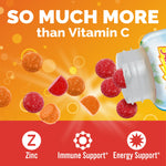 Emergen-C 750mg gummies bottle label supplement facts