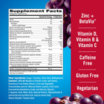 Side view of Emergen-C 18 count dietary supplement box with usage directions
