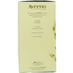 Aveeno oatmeal bath packets arranged next to the outer packaging highlighting fragrance free claim.