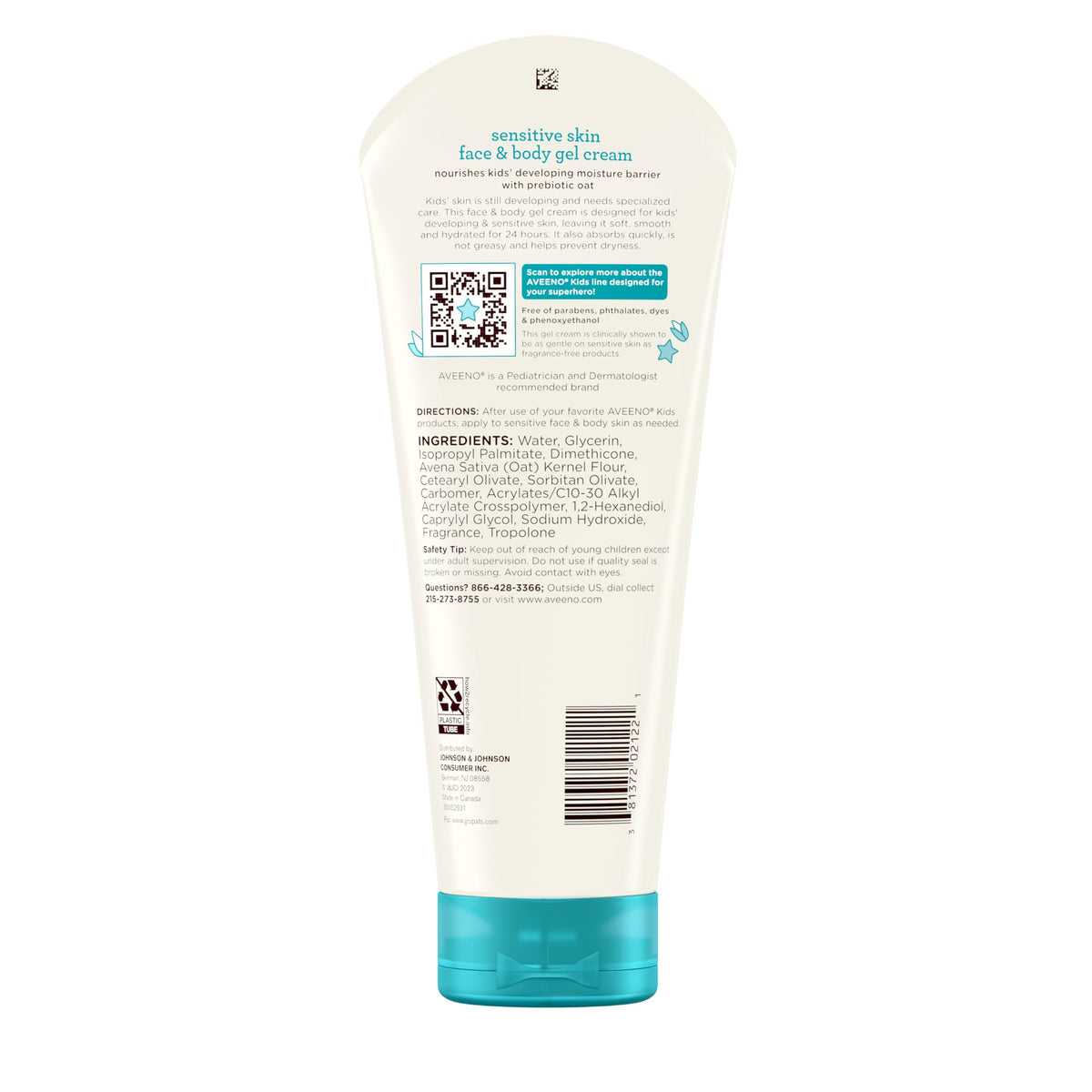 Full range presentation of genuine imported Aveeno baby premium products