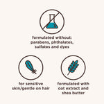 Premium Aveeno tear free hypoallergenic conditioner for children with sensitive scalps