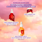 Erborian multi-perfecting Korean face serum bottle placed on a vanity