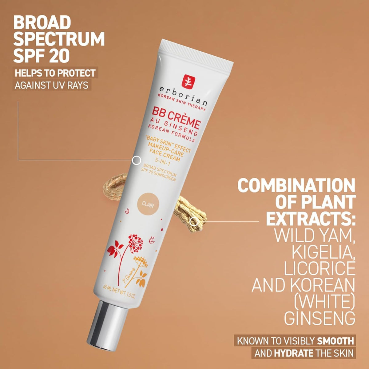 USA imported Erborian fair skin tone beauty balm collection view