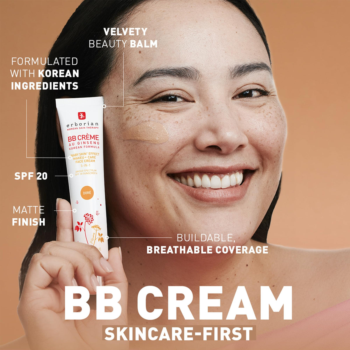 Erborian Korean skincare makeup hybrid cream packaging box