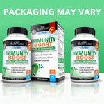 Premium BioSchwartz natural antioxidant multi-ingredient supplement bottle standing upright on a clear surface